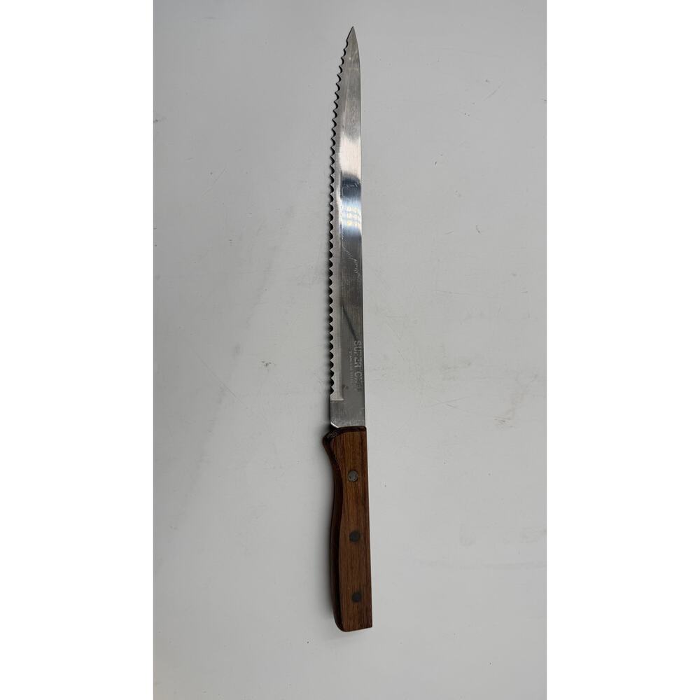 Super-Chef Everbrite S.STEEL knife 15.5'' Japan Wood Handle
